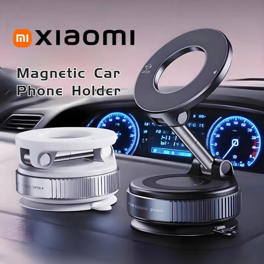Xiaomi K007 Magnetic Car Mount – 360° Foldable Phone Holder with Strong Vacuum Suction | Universal Stand