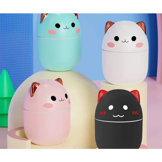 Cute Cat Humidifier & Essential Oil Diffuser – USB Air Purifier