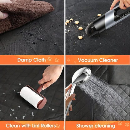 Dog Car Seat Cover - Waterproof Backseat Cushion for Pets