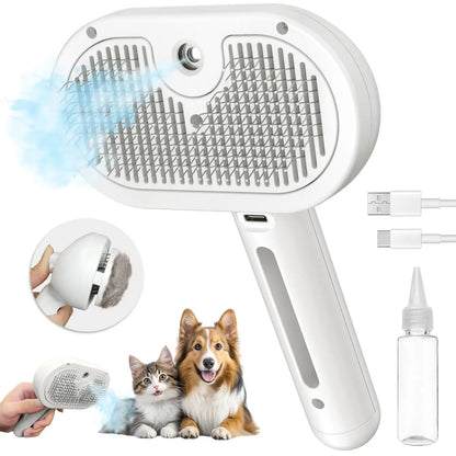Pet Spray Grooming Comb – De-shedding & Styling Tool for Dogs and Cats